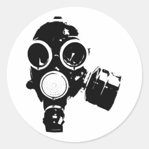 Autocollants de masque à gaz