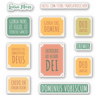 Autocollants de masse latins traditionnel catholiq