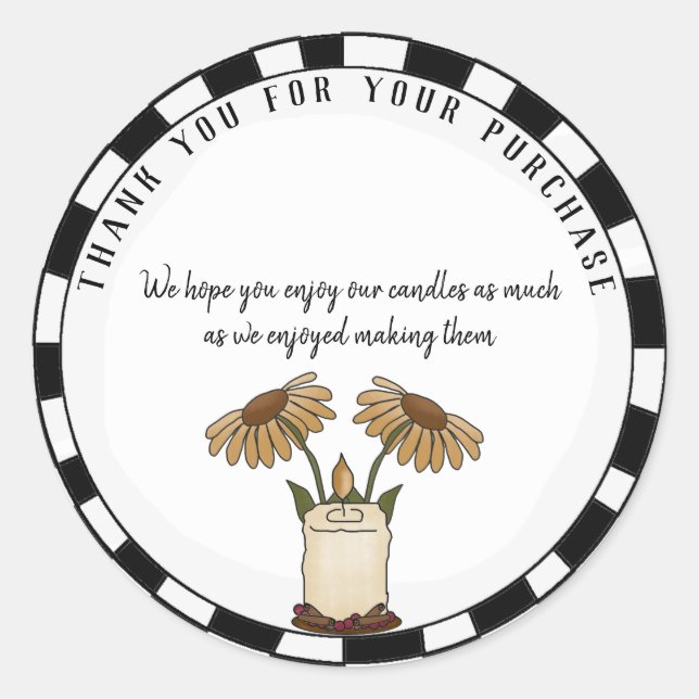 Autocollants de Merci d'affaires personnalisés (Devant)