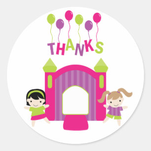 Autocollants de Merci d'anniversaire