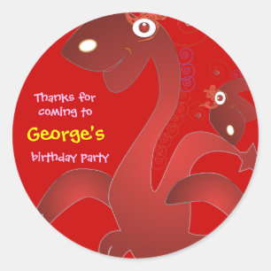 Autocollants de Merci d'anniversaire de enfant :