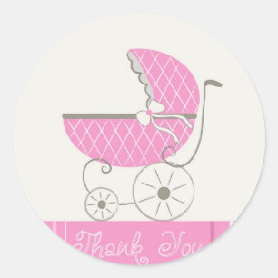 Autocollants de Merci de baby shower