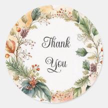 autocollants de Merci ou scellés d'enveloppe