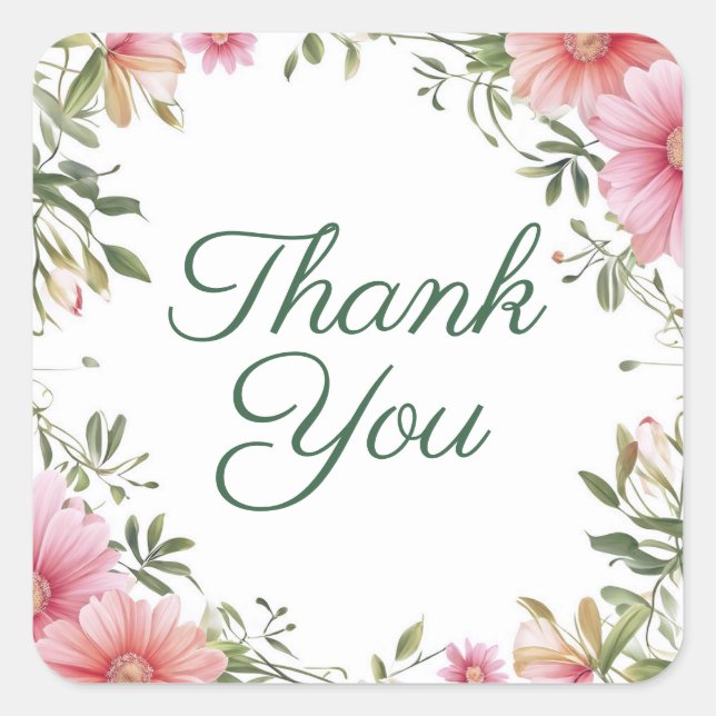 autocollants de Merci ou scellés d'enveloppe (Devant)