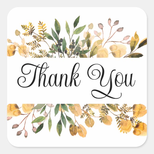 autocollants de Merci ou scellés d'enveloppe (Devant)