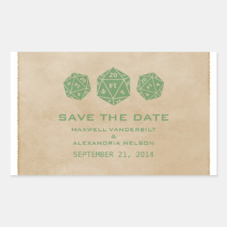 Autocollants de mise en vente Grunge Vert D20 pour