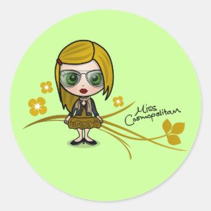Autocollants de "Mlle Cosmopolitan"