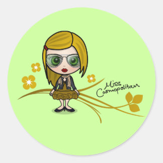 Autocollants de "Mlle Cosmopolitan"