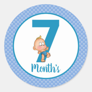 Autocollants de mois de bébé