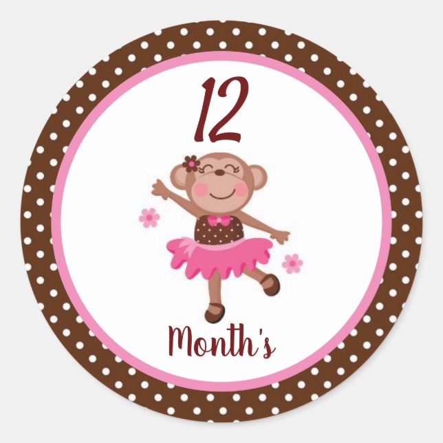 Autocollants de mois de bébé (Devant)