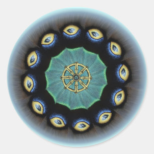 Autocollants de Mothwing de roue de Dharma