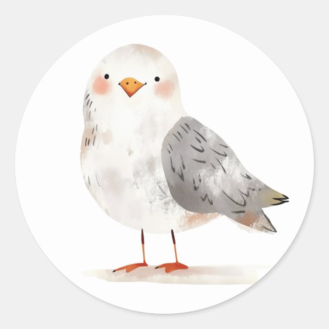 Autocollants de mouette mignons (Devant)