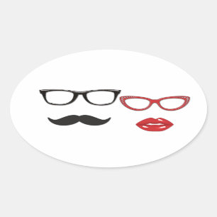 Autocollants de moustache pour Photomaton