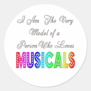 Autocollants de musicaux d'amours