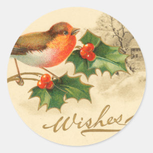 Autocollants de Noël aux oiseaux de Victoria