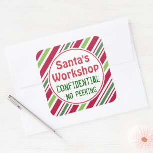 Autocollants de Noël Confidentiel de l'Atelier du 