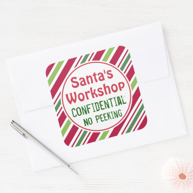 Autocollants de Noël Confidentiel de l'Atelier du  (Enveloppe)