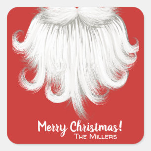 Autocollants de Noël de barbe de Père Noël