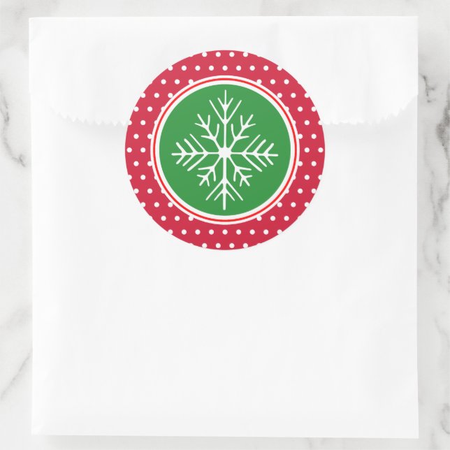 Autocollants de Noël en flocon de neige (Sac)