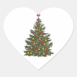Autocollants de Noël en forme de coeur 20