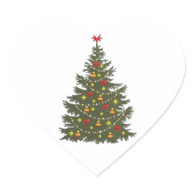 Autocollants de Noël en forme de coeur 20