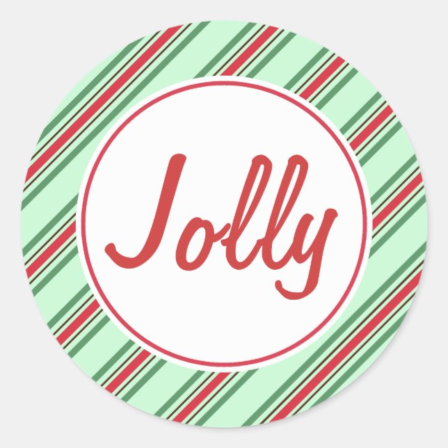 Autocollants de Noël Jolly Mint (Devant)