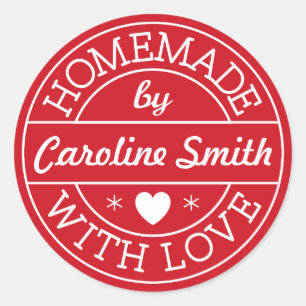 Autocollants de Noël ou de Valentines avec le nom