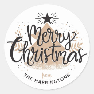 Autocollants de Noël personnalisés