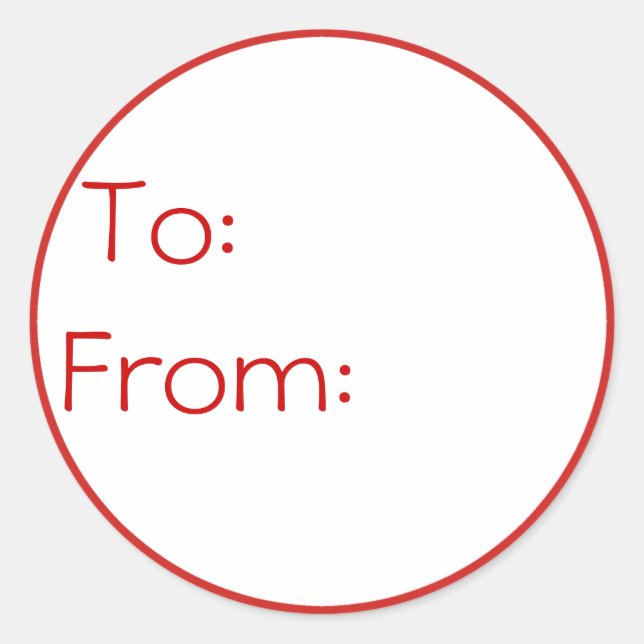 Autocollants de Noël personnalisés avec bordure ro (Devant)