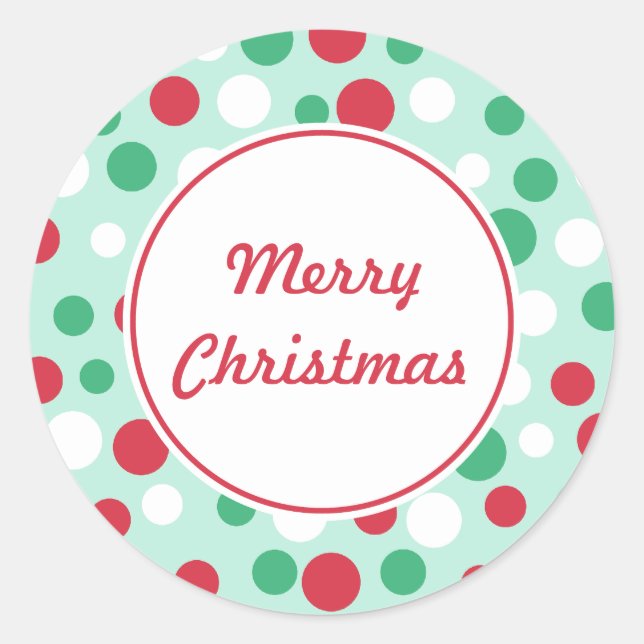 Autocollants de Noël points joyeux (Devant)