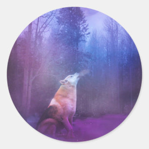 Autocollants de Noël Wolf