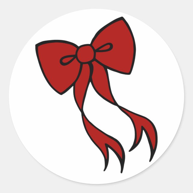 Autocollants de noeud de Noël (Devant)