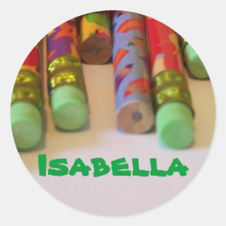 Autocollants de nom Isabella