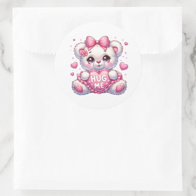 Autocollants de nounours de la Saint-Valentin (Sac)
