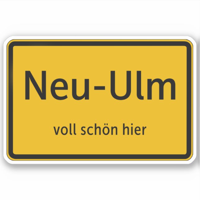 Autocollants de nouvelle-Ulm (Devant)