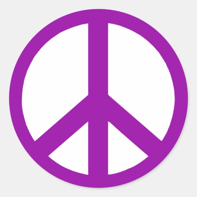 Autocollants de paix violets (Devant)