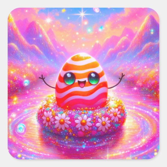 Autocollants de Pâques Kawaii (Devant)