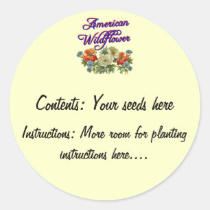 Autocollants de paquets de semences personnalisés