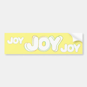 Autocollants de pare-chocs Colorful Joy Word