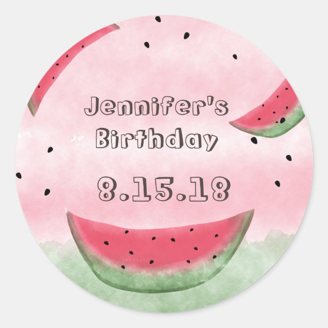Autocollants de pastèque (Devant)