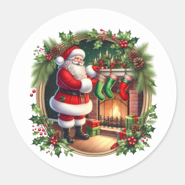 Autocollants de Père Noël (Devant)