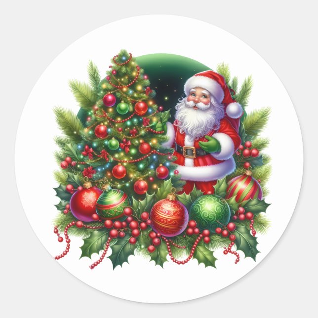 Autocollants de Père Noël (Devant)