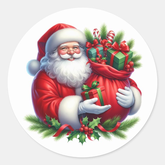 Autocollants de Père Noël (Devant)