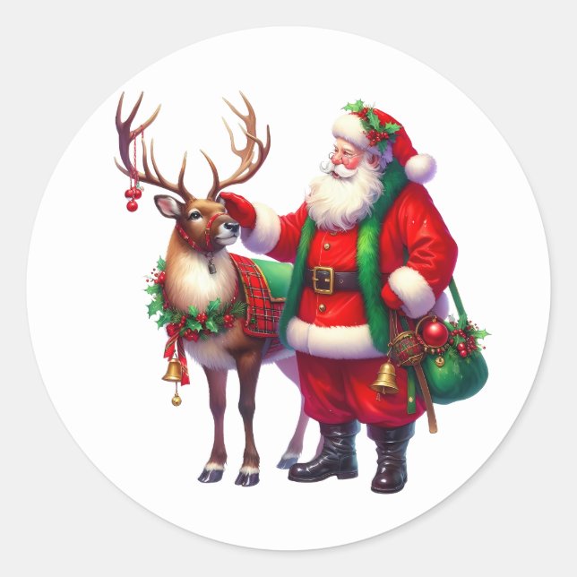 Autocollants de Père Noël (Devant)