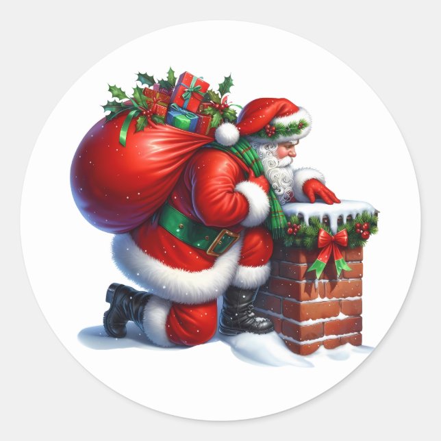 Autocollants de Père Noël (Devant)