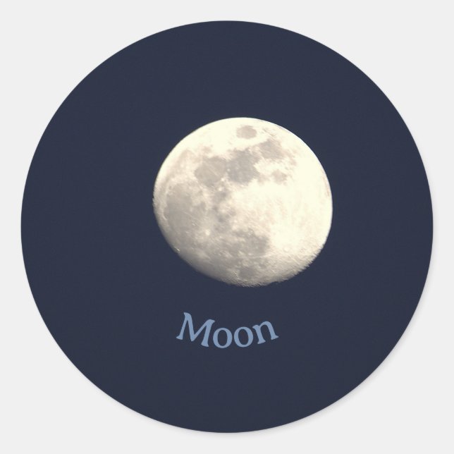 Autocollants de photo de Lune (Devant)
