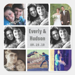 Autocollants de photos de mariage
