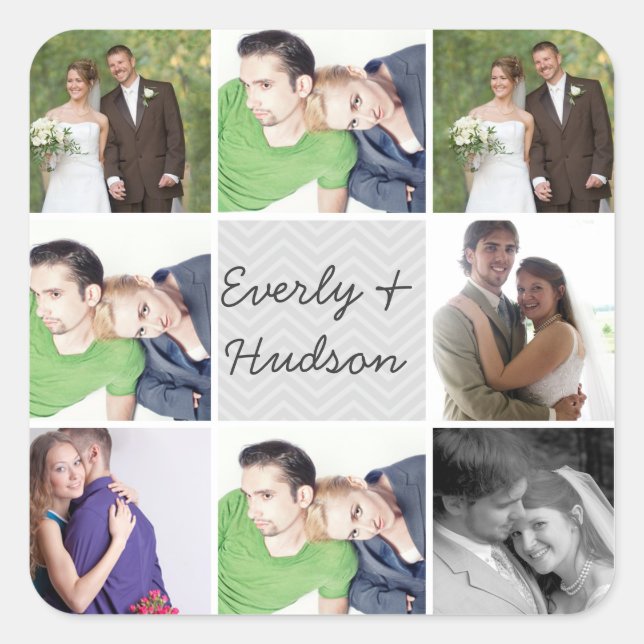 Autocollants de photos de mariage (Devant)