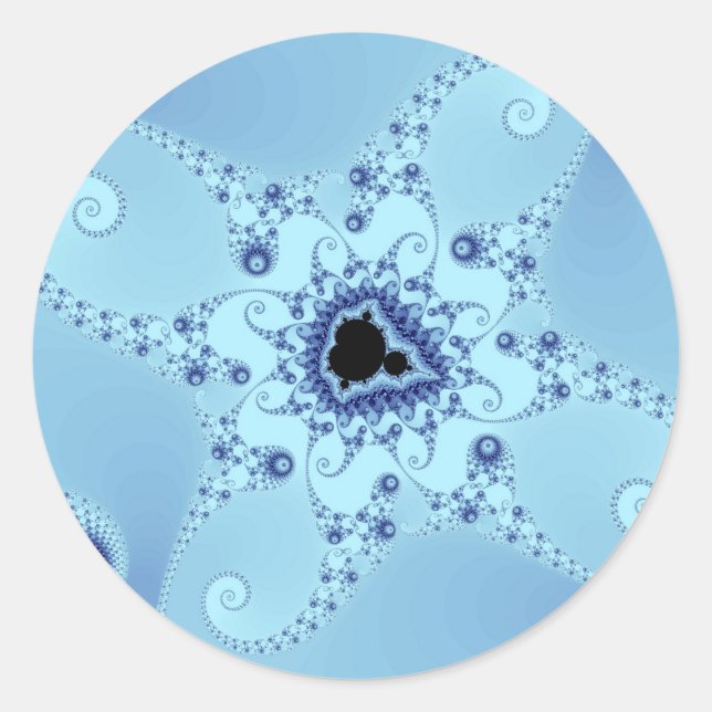 Autocollants de pieuvres bleues (Devant)