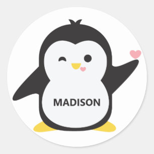 Autocollants de pingouin mignon